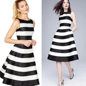 Adrianna Papell striped,  A-line dress
